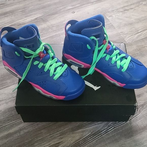Air Jordan 6 Retro "Game Royal" Size 4.5Y - Picture 3 of 7